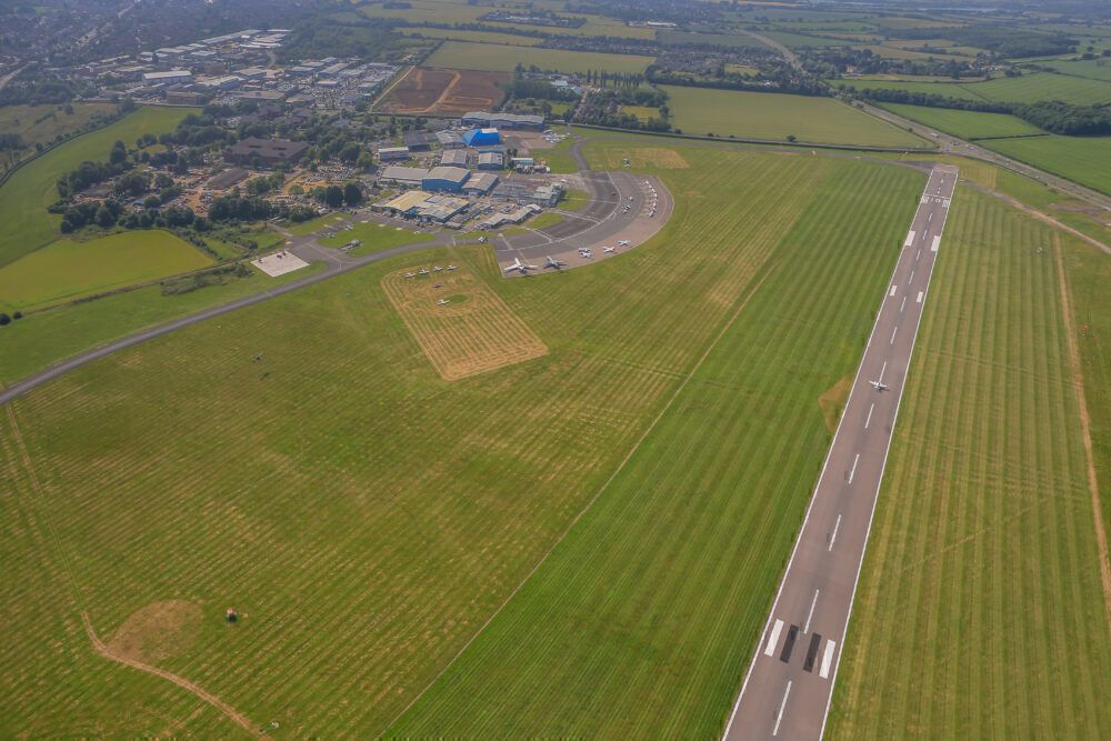 London Oxford Airport from the air