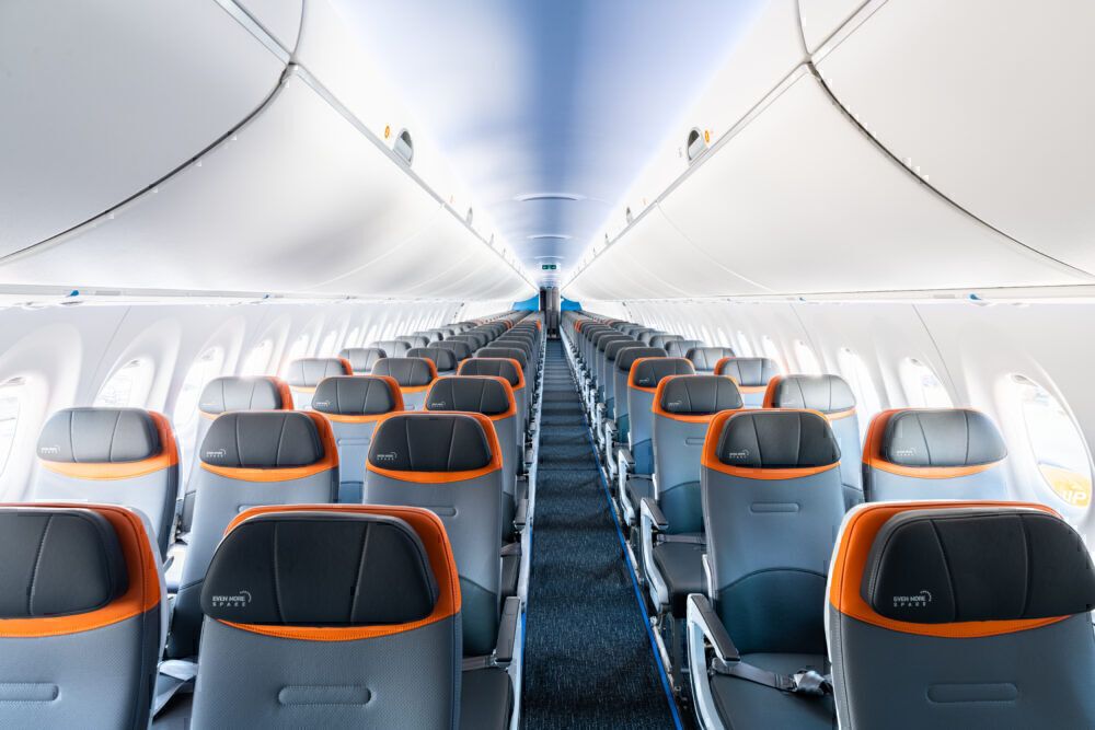 JetBlue Airbus A220 cabin
