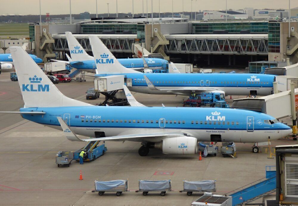 KLM 737s Amsterdam