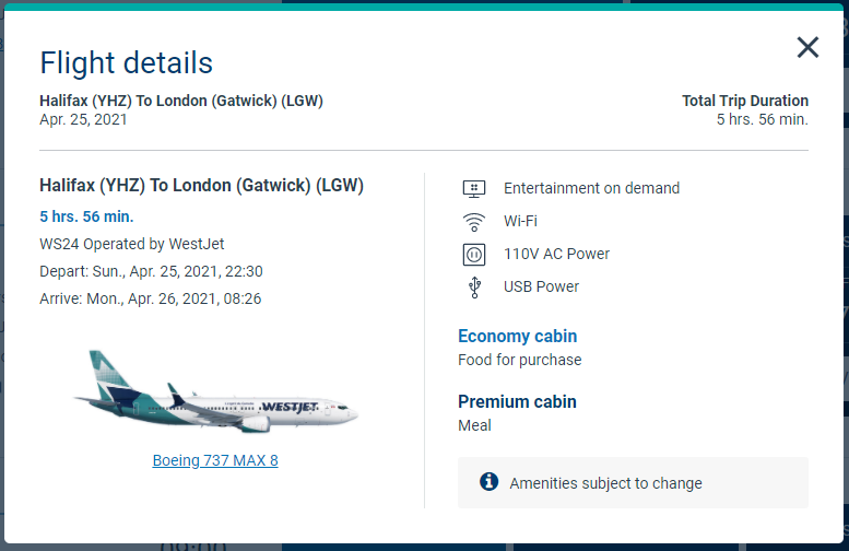 London, Transatlantic Flights, Boeing 737 MAX