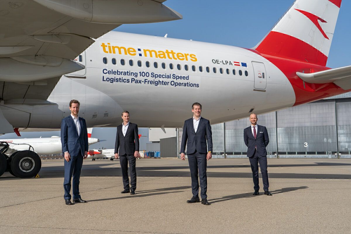 Austrian Airlines Completes Its 100th COVID Cargo Flight