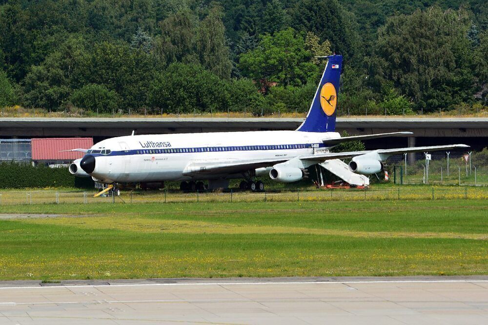 D-ABOD Lufthansa 707 at Hamburg Airport