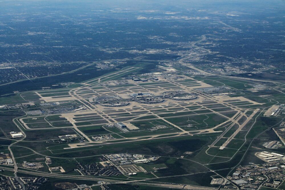 Dallas Fort Worth Airport From The Air
