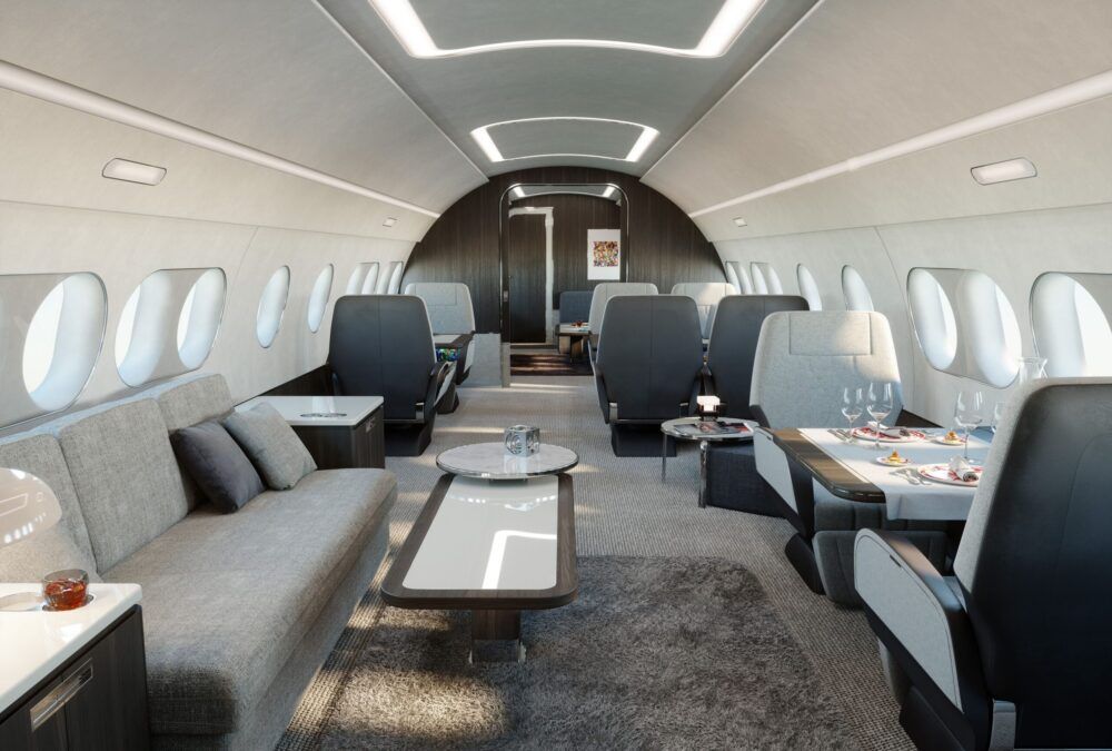 ACJ220 twotwenty business jet interior