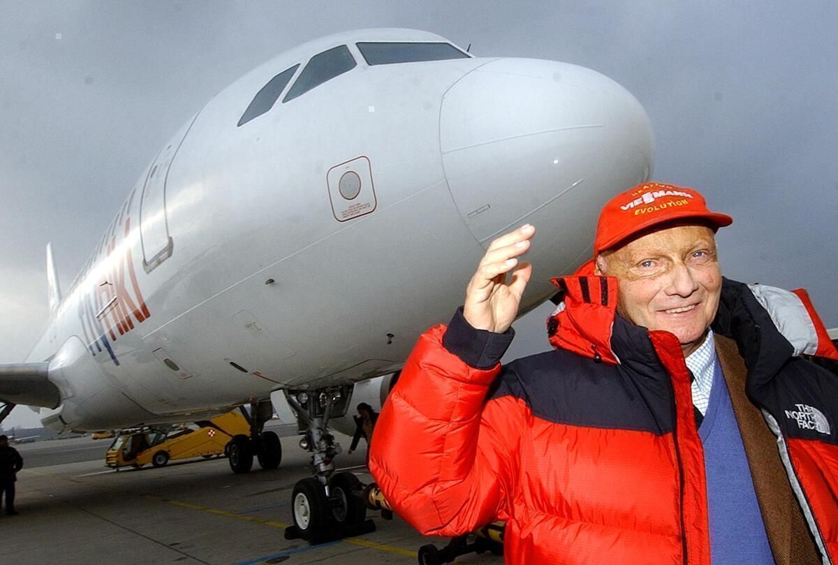 Niki Lauda Lauda Air Flugzeug aufblasbar