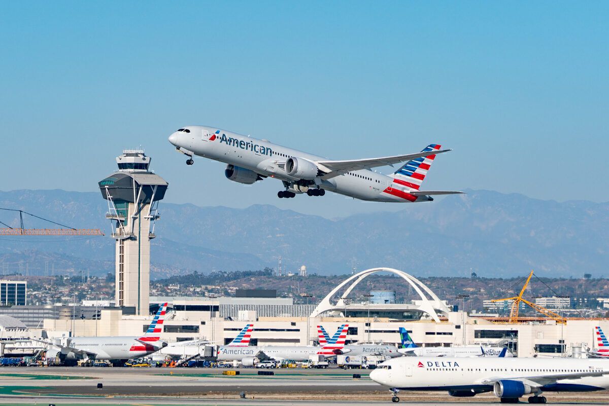 LAX Delta Air Lines and American Airlines