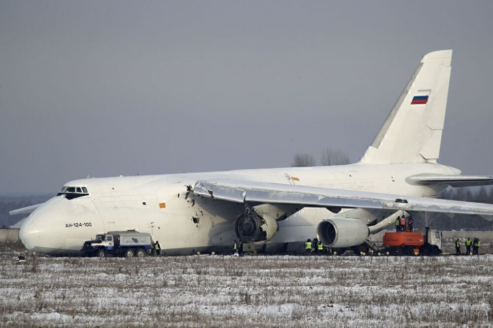 Antonov An-124 Uncontained Engine Failure Getty