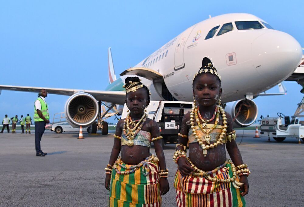 Air Côte d'Ivoire welcome ceremony 