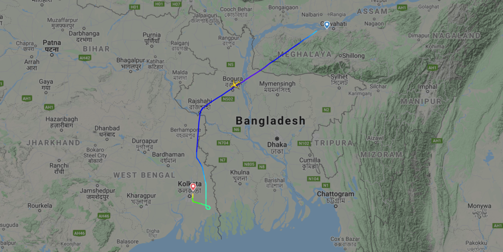 IndiGo Flight Map