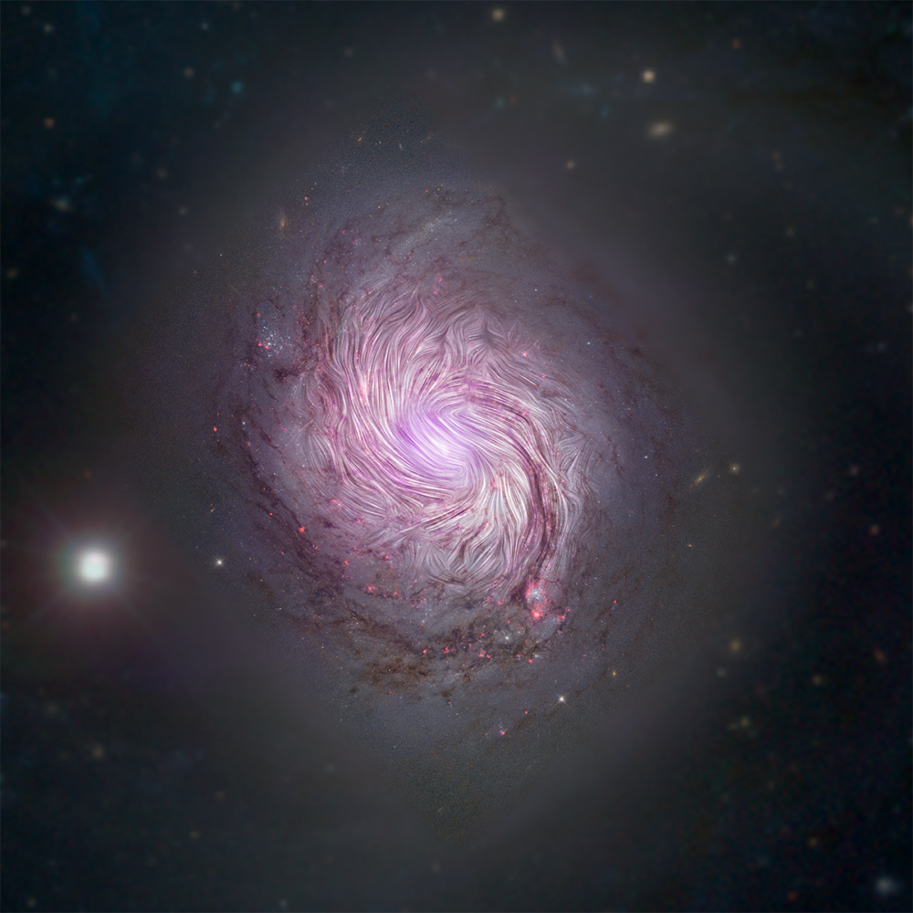 Infrared photo of galaxy 
