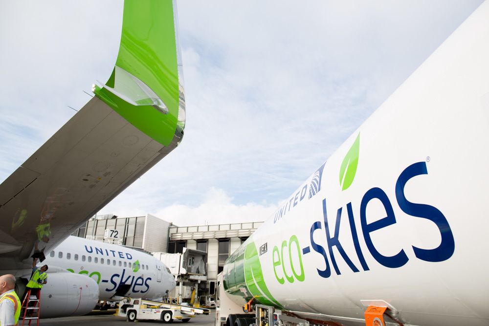 United Airlines has committed to using sustainable aviation fuels