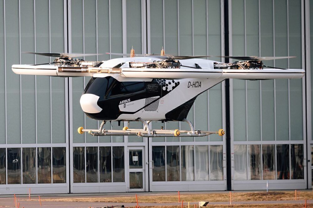 The CityAirbus eVTOL of Airbus Helicopters.