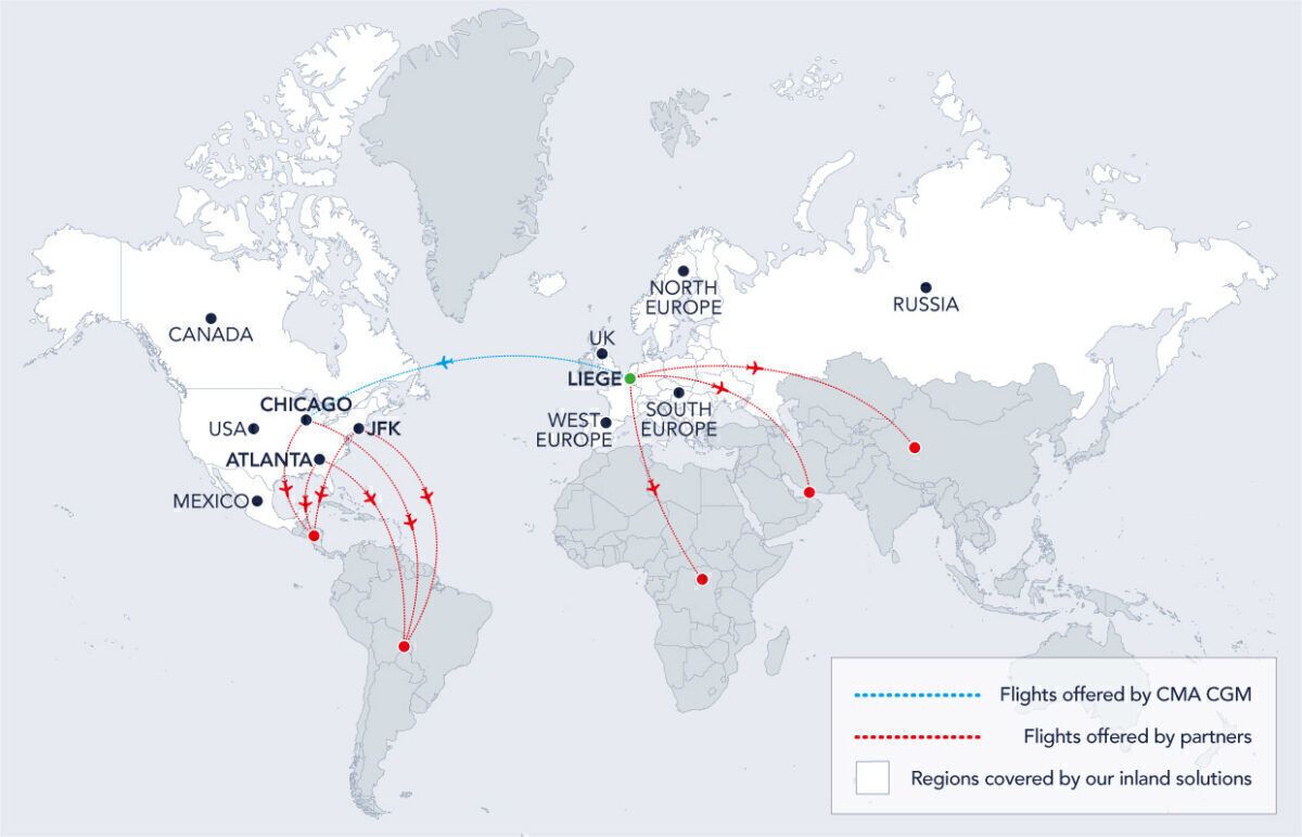 CMA CGM Airline Map_English
