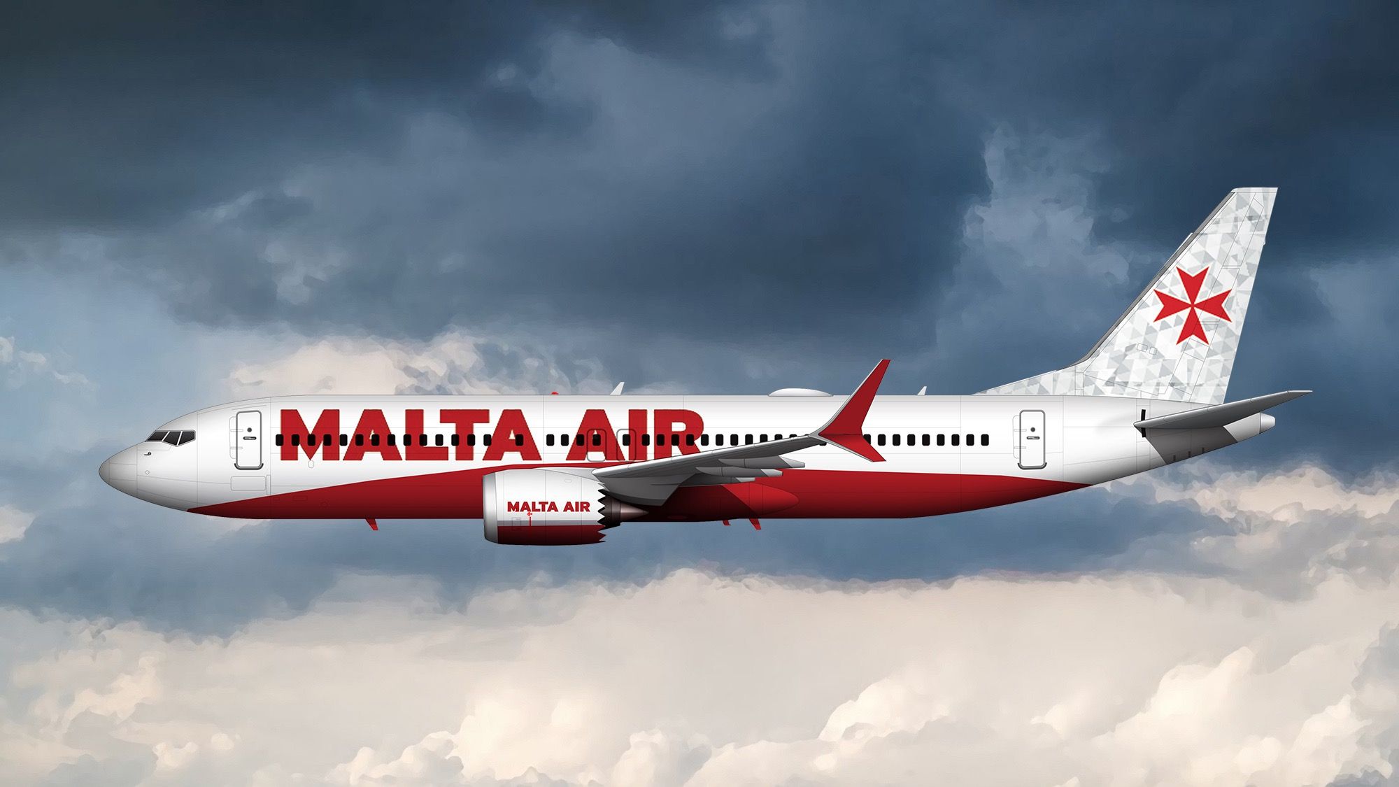 Malta Air Boeing 737 MAX Rendering