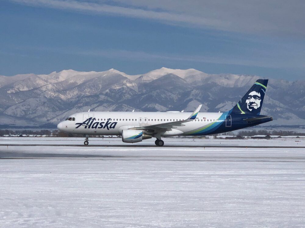 Alaska Airbus A320 Bozeman
