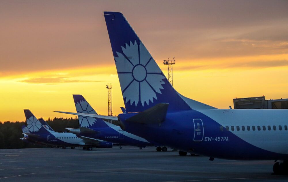 Belavia Belarusian Airlines planes at Minsk