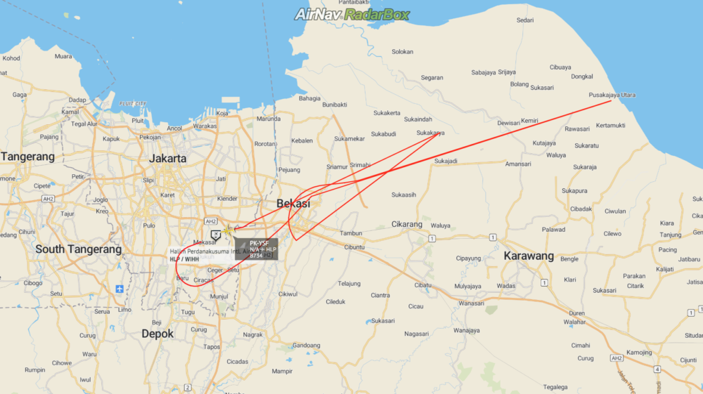 RadarBox Trigana Air Jakarta