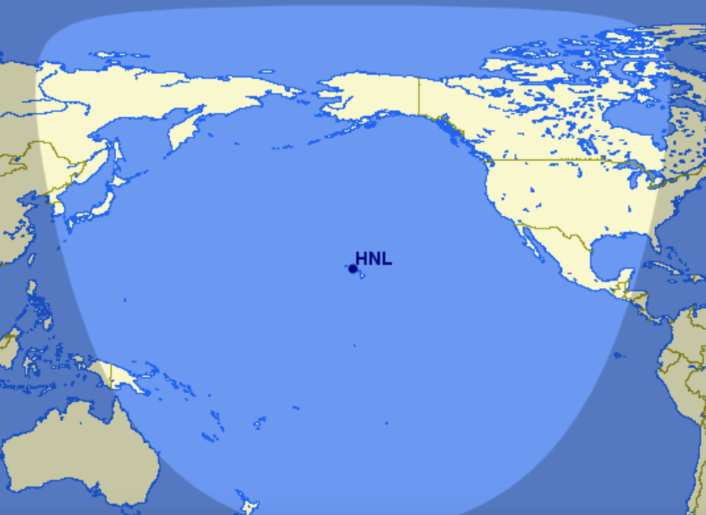Hawaiian Airbus A321LR range