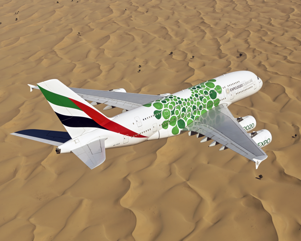 Emirates, Airbus A380, Amman