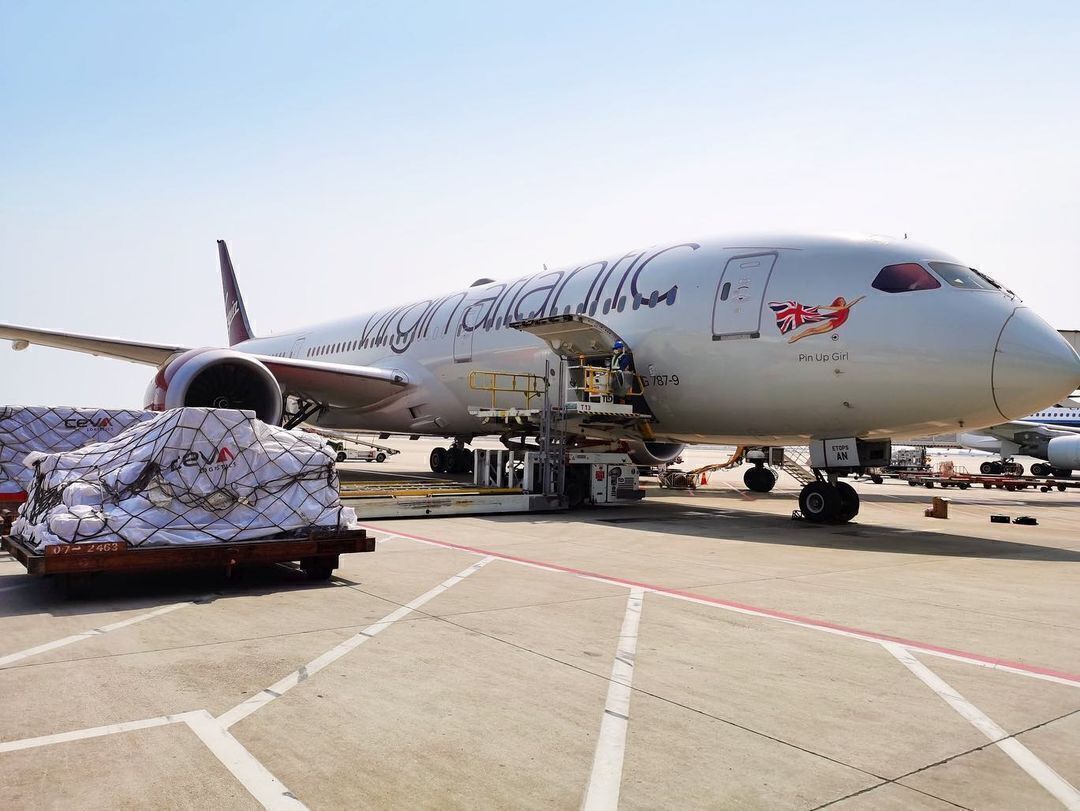 Virgin Atlantic, Lufthansa Cargo, India Aid