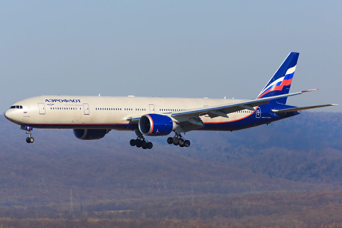Aeroflot Boeing 777-300ER at Vladivostok Airport