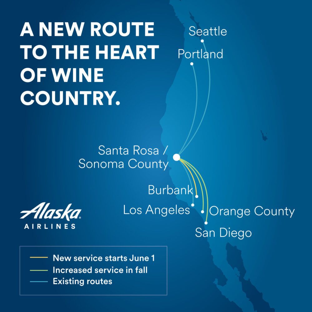 Alaska Airlines Santa Rosa