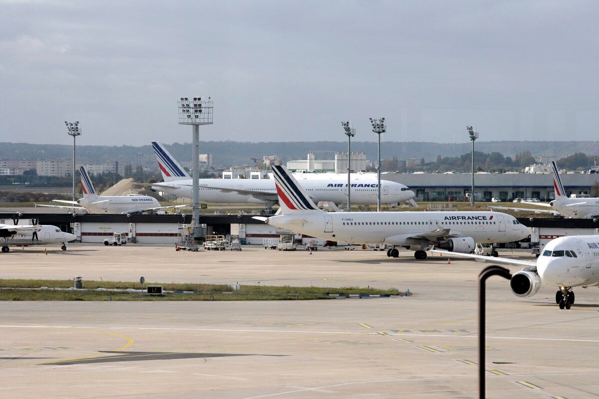 Picture taken of Air France's planes at Paris Orly 2011: - Getty