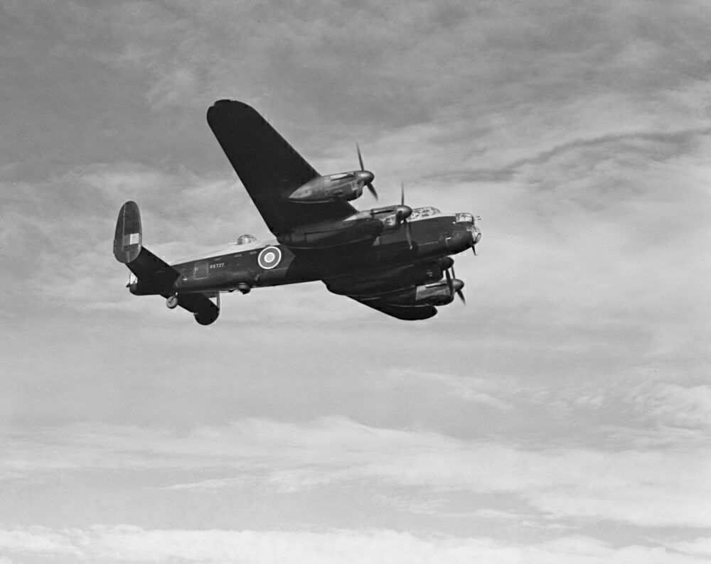 Avro Lancaster I Bomber in Flight