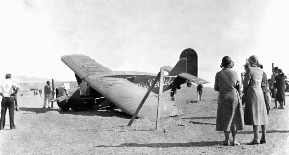 Bellanca Skyrocket Monoplane After Belly Landing