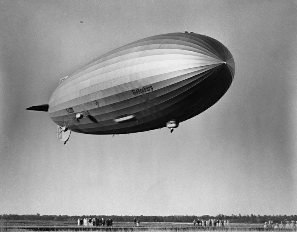 Hindenburg Arriving at Lakehurst