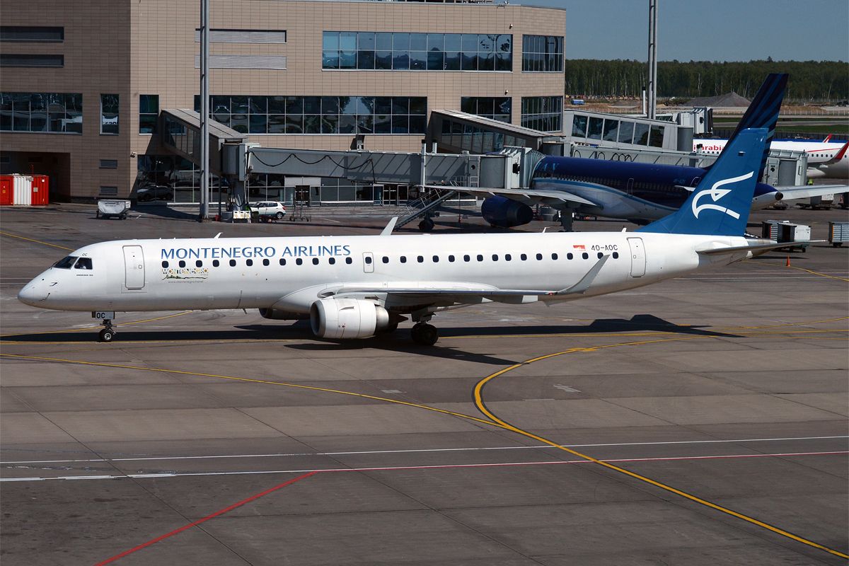 Montenegro Airlines Embraer 195
