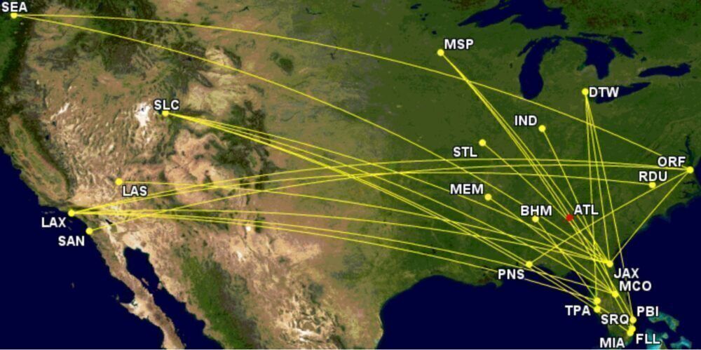 Atlanta Airport Is Huge For Delta But Where Do Passengers