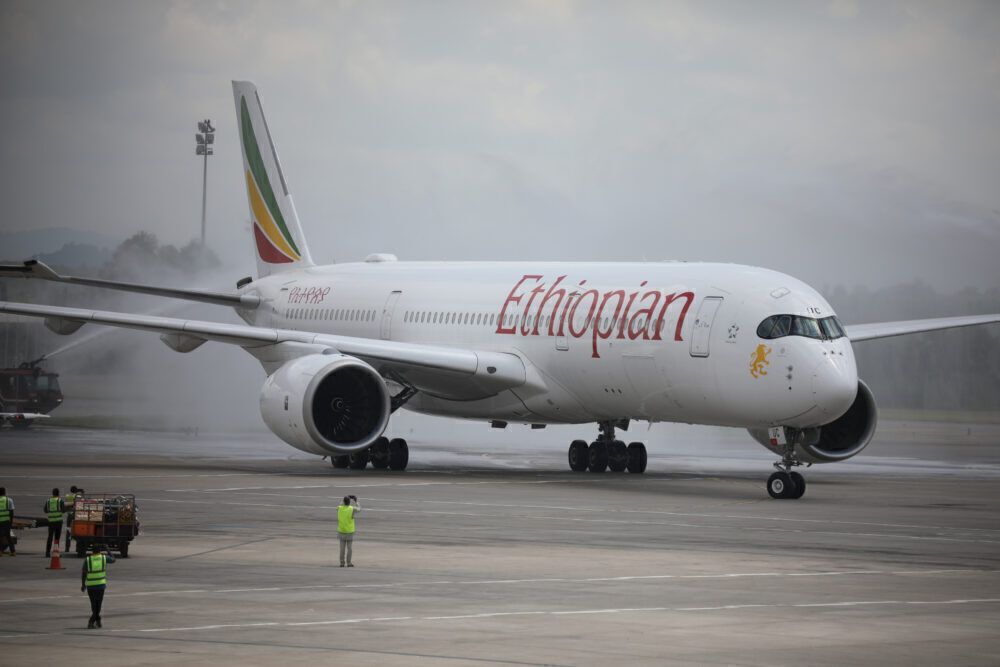 Ethiopian Airlines aircraft on tarmac