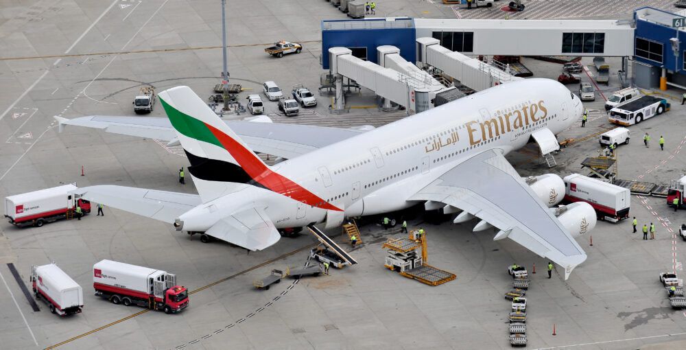Emirates A380 Lands Into Sydney, Australia