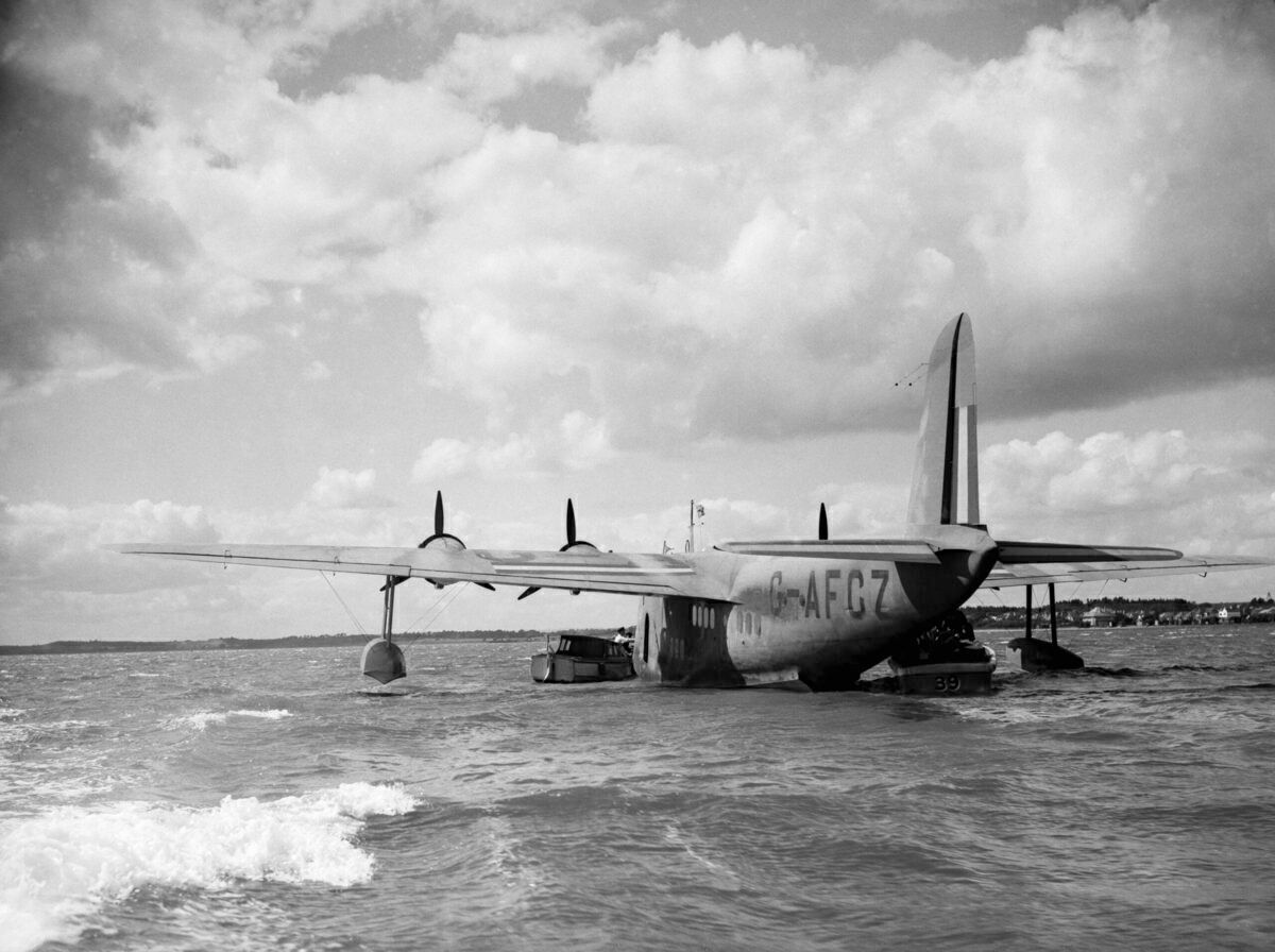Shorts S30 Empire Flying Boat G-AFCZ Clare