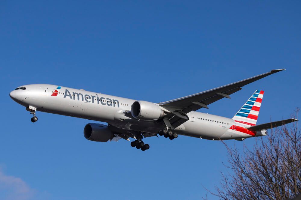 American Airlines Boeing 777-300 with registration N717AN is