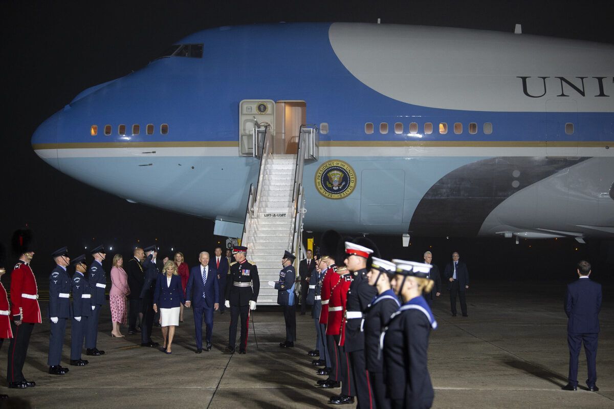 U.S. President Joe Biden arrives In U.K. for G-7 Summit