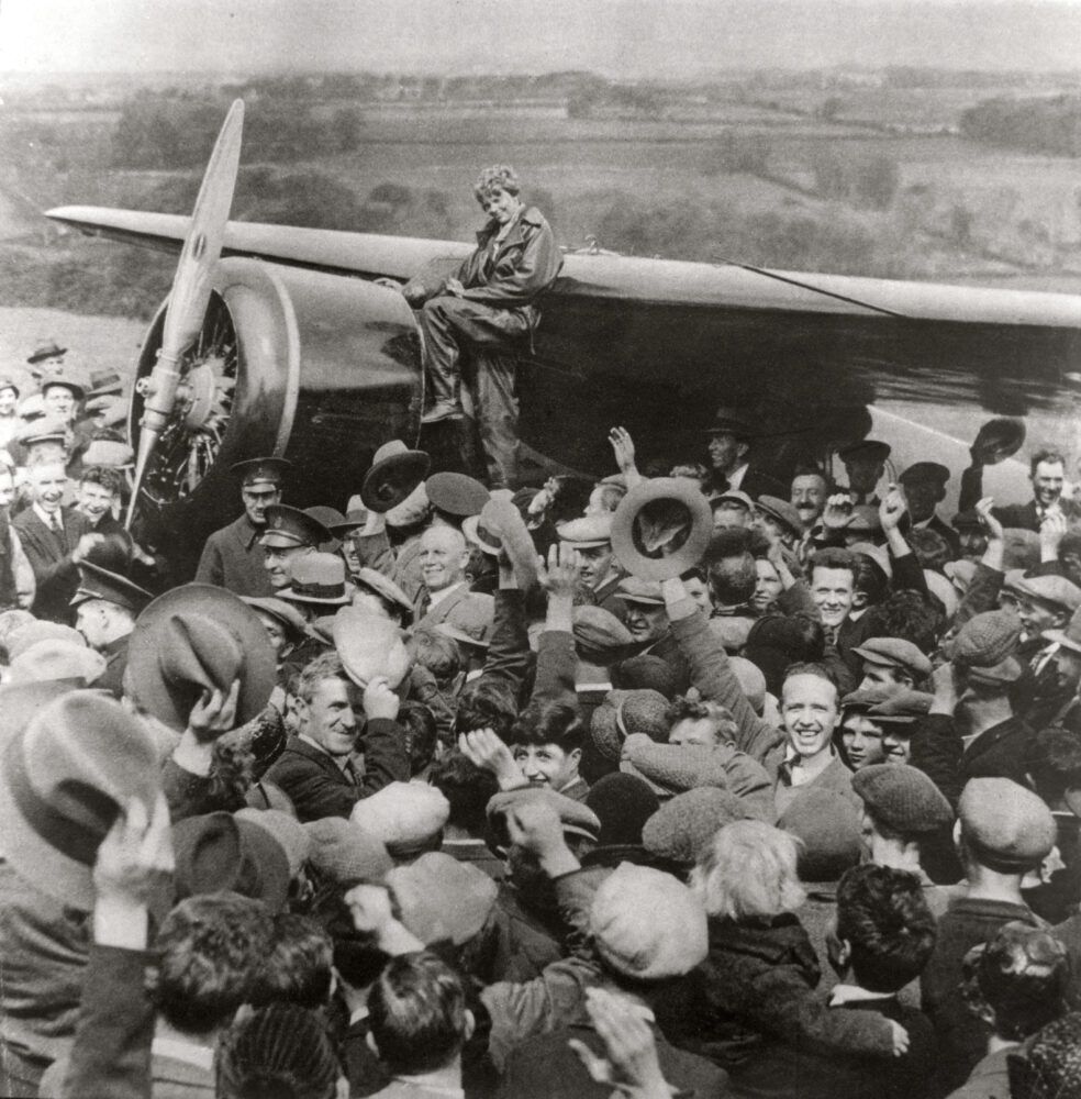 The American aviator, Amelia Earhart