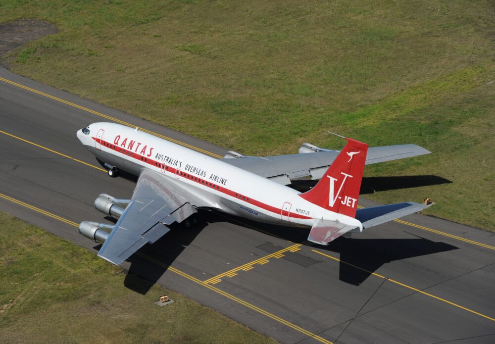 John Travolta's Boeing 707 at Sydney Airport