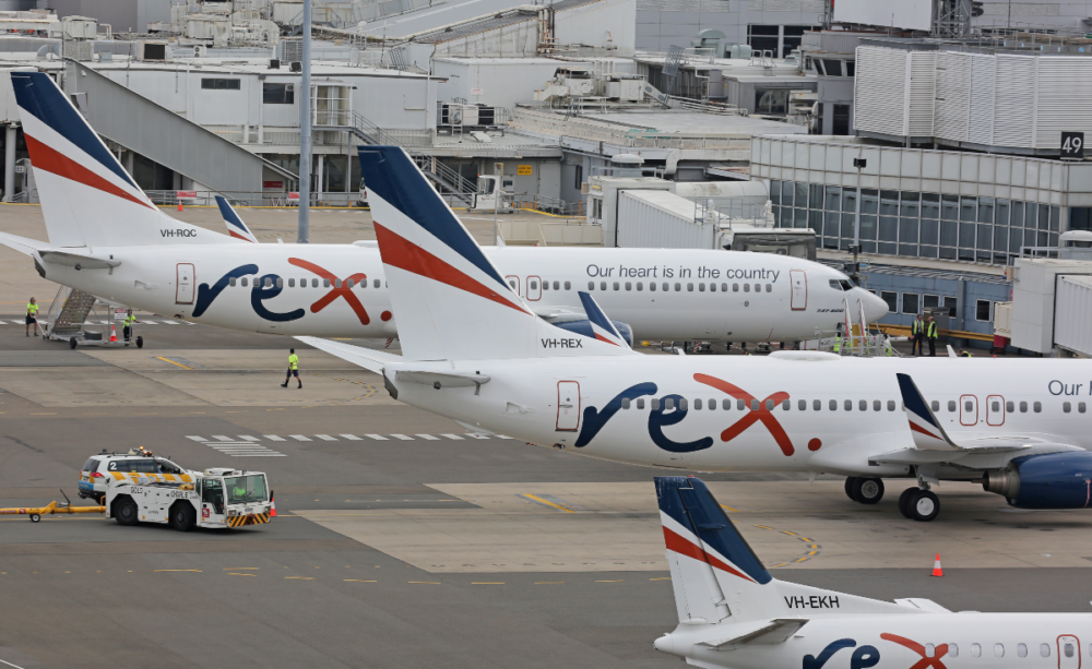 Rex Regional Express aircraft at Sydney Airport