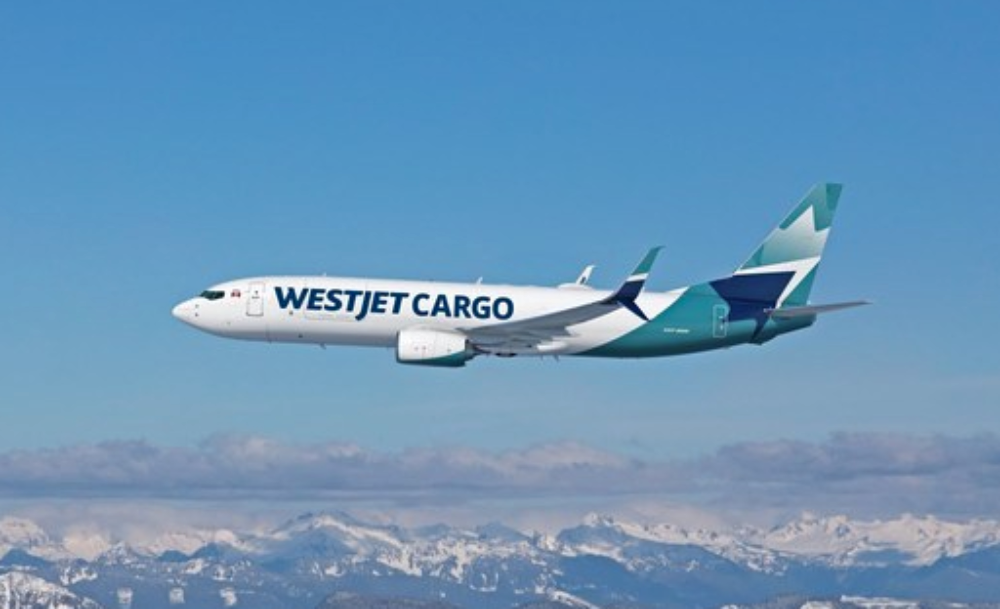 WestJet-Boeing-737-Cargo-Arm