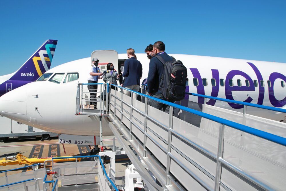 Avelo Airlines 737 Passengers Boarding