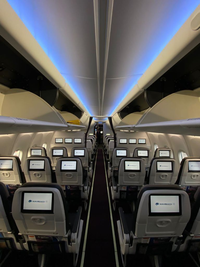 Aeromexico 737 MAX cabin