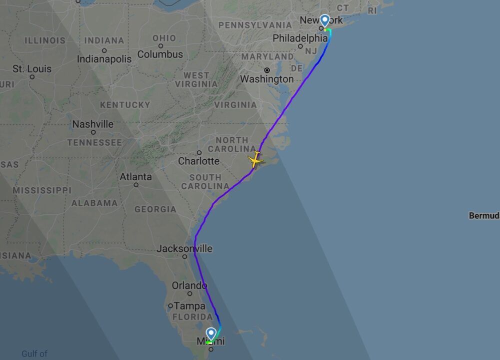 B61 from JFK to Fort Lauderdale
