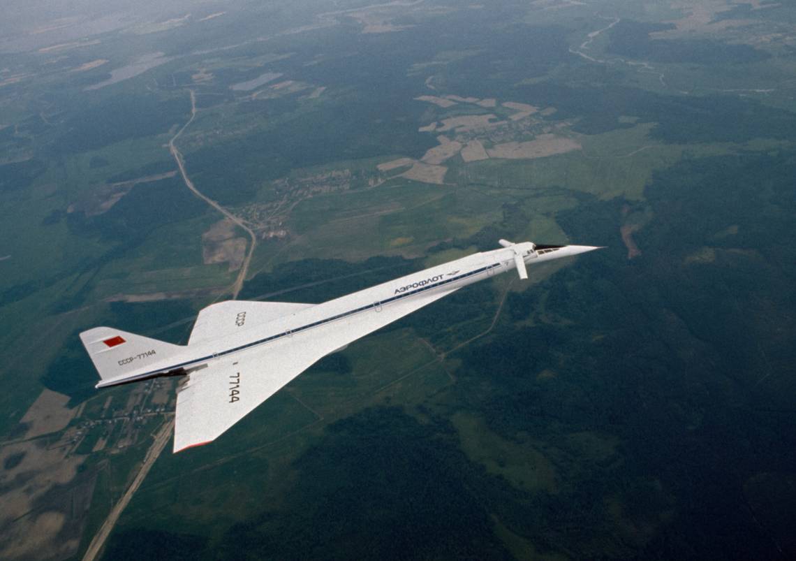  Tupolev Tu-144 in the Air