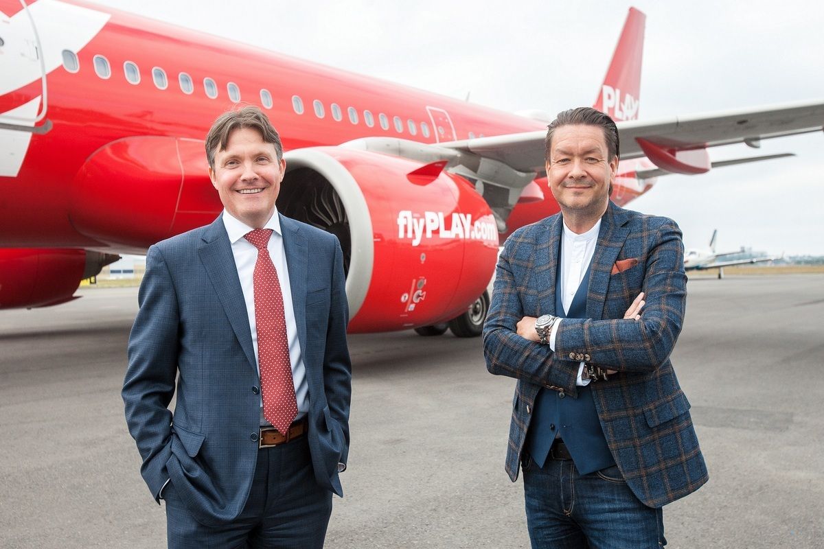 Left to right - Magnus Hardarson, CEO Nasdaq Iceland and Mr. Birgir Jónsson, CEO of PLAY