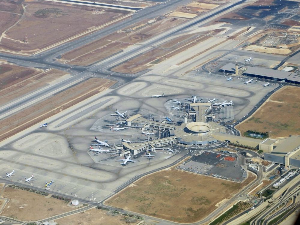 Israeli Aviation Workers Demonstrate At Tel Aviv Airport