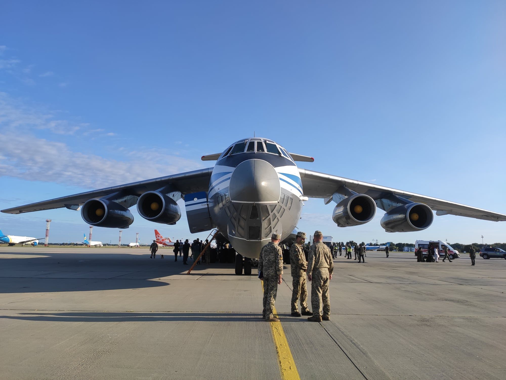 Ukrainian Il-76 Kabul evacuation