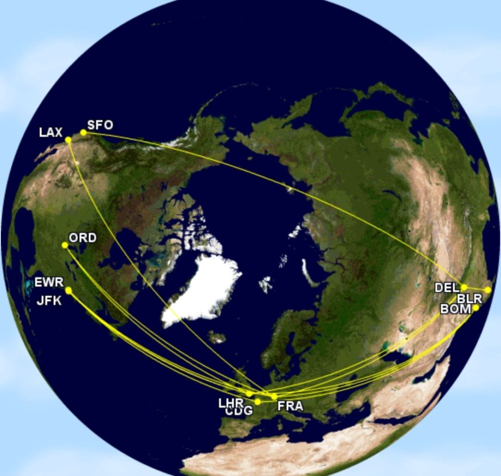 Air India B747-400 routes to the US