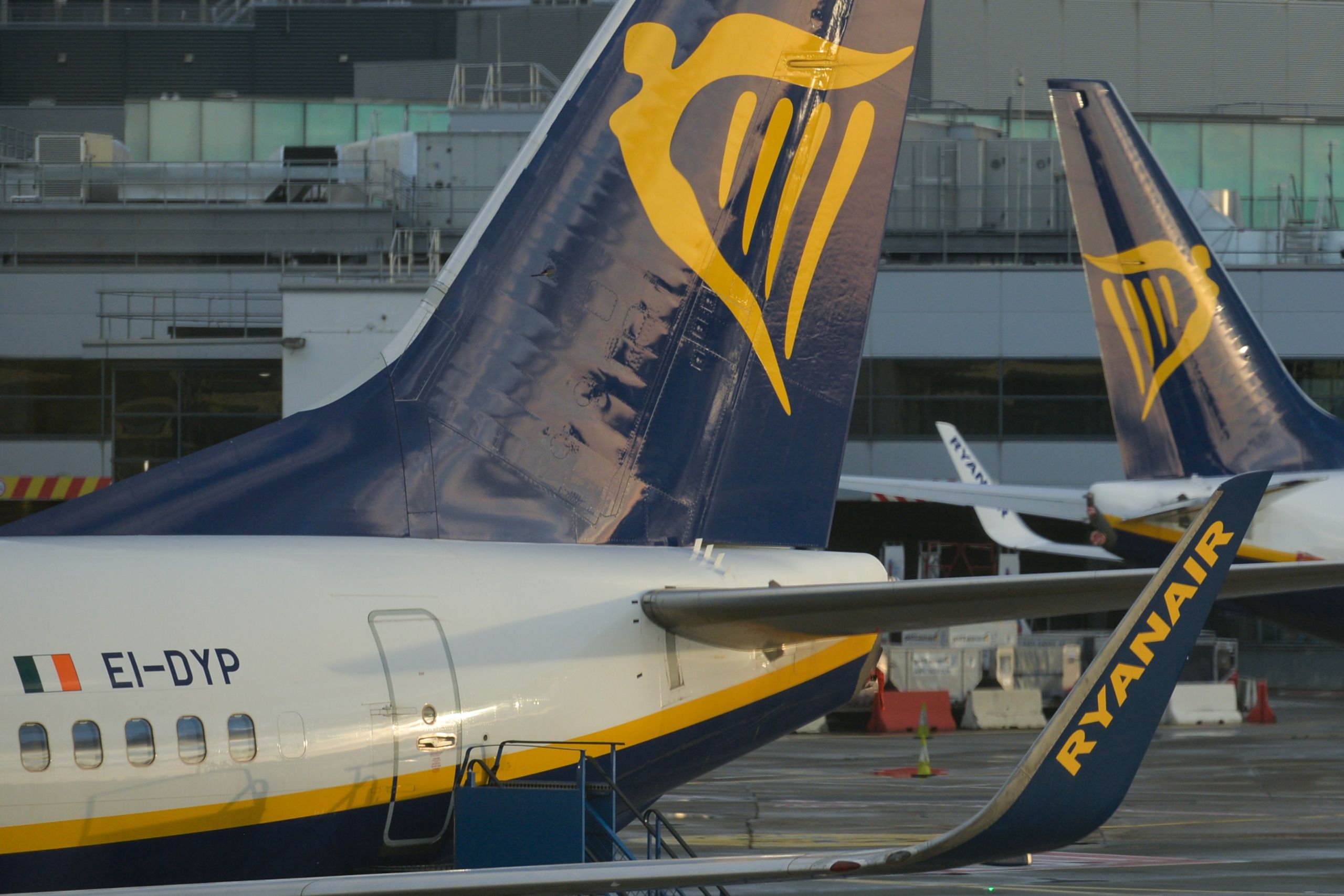 Ryanair aircraft tails